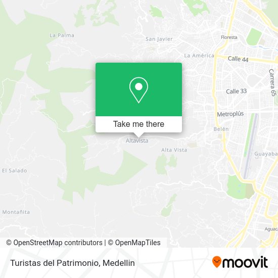 Turistas del Patrimonio map