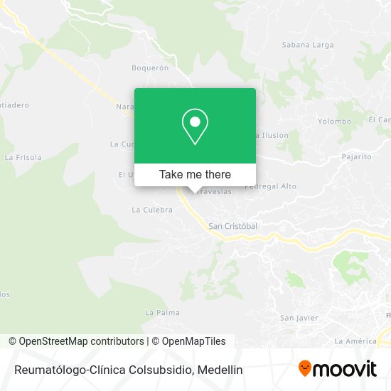 Reumatólogo-Clínica Colsubsidio map