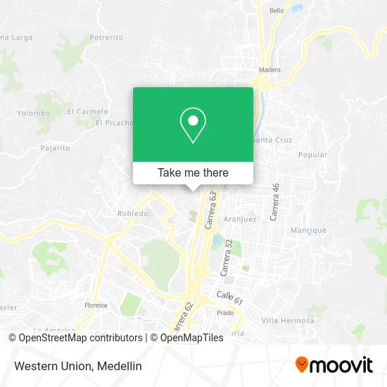 Western Union map
