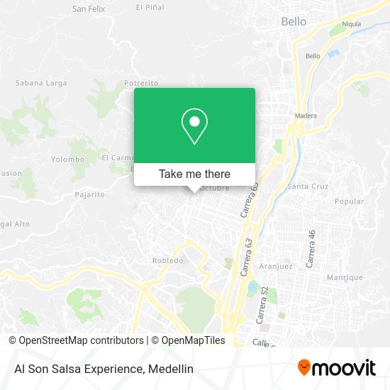 Al Son Salsa Experience map
