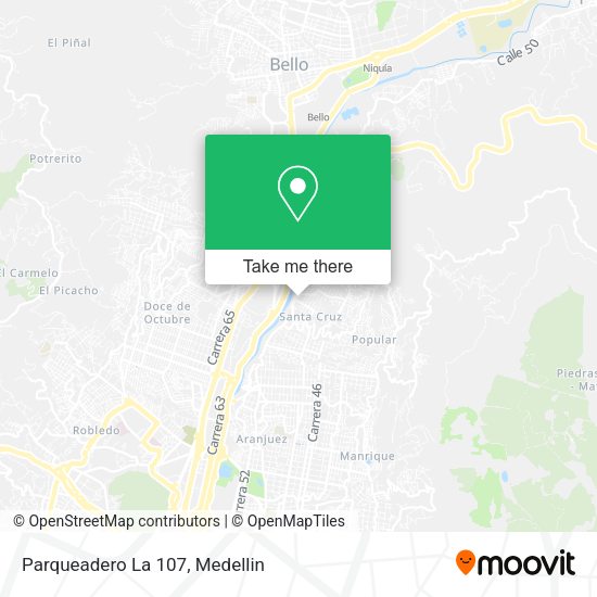Mapa de Parqueadero La 107