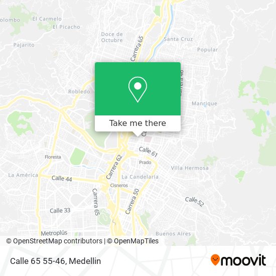 Mapa de Calle 65 55-46