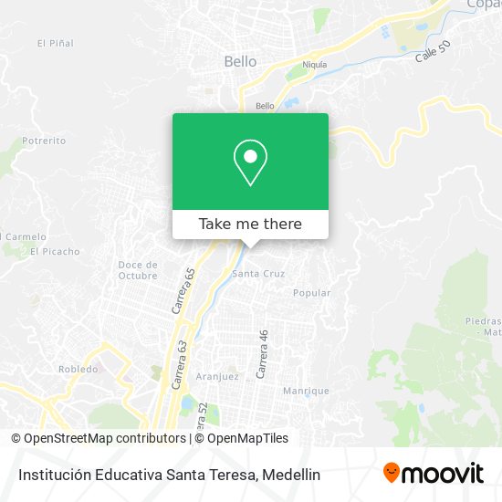 Mapa de Institución Educativa Santa Teresa