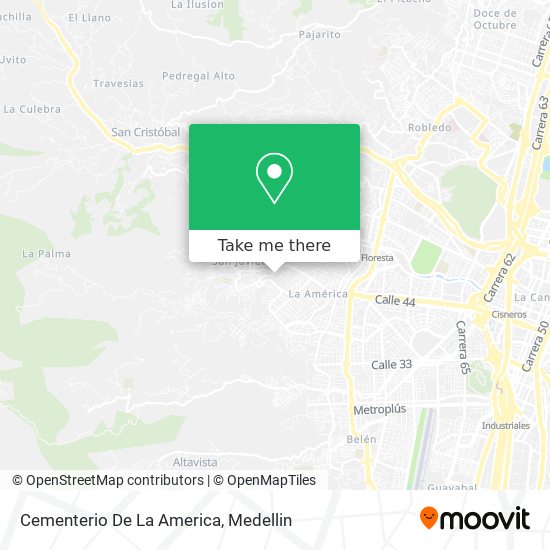 Cementerio De La America map