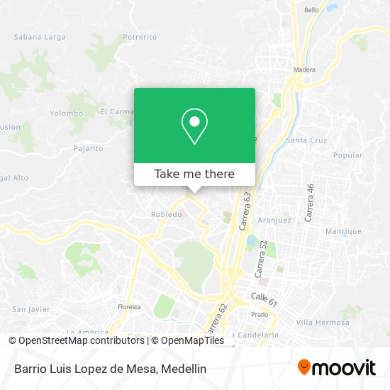 Barrio Luis Lopez de Mesa map