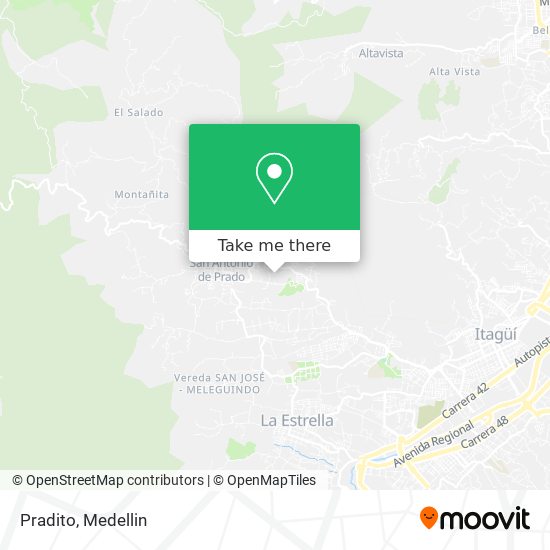 Pradito map