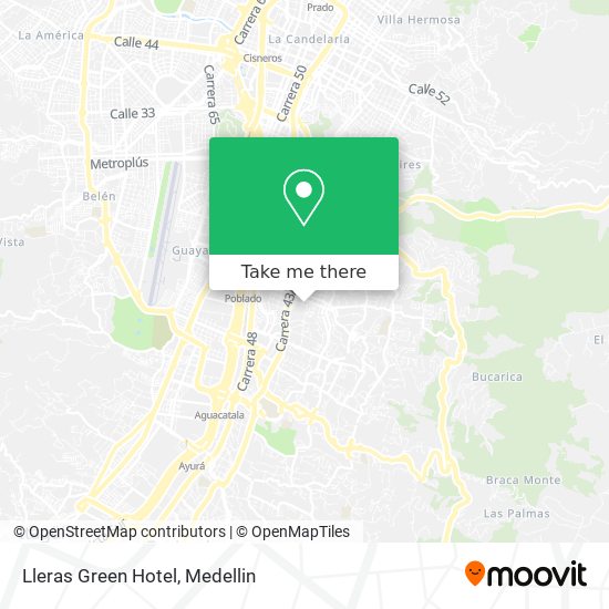 Mapa de Lleras Green Hotel