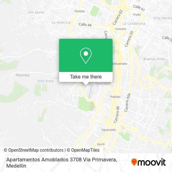 Apartamentos Amoblados 3708 Via Primavera map