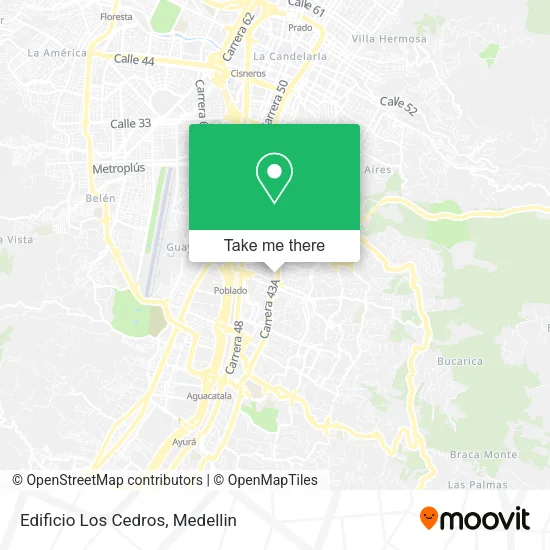 Edificio Los Cedros map