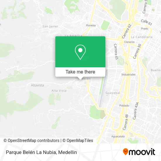 Mapa de Parque Belén La Nubia