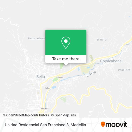 Mapa de Unidad Residencial San Francisco 3