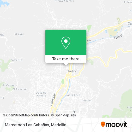 Mercatodo Las Cabañas map
