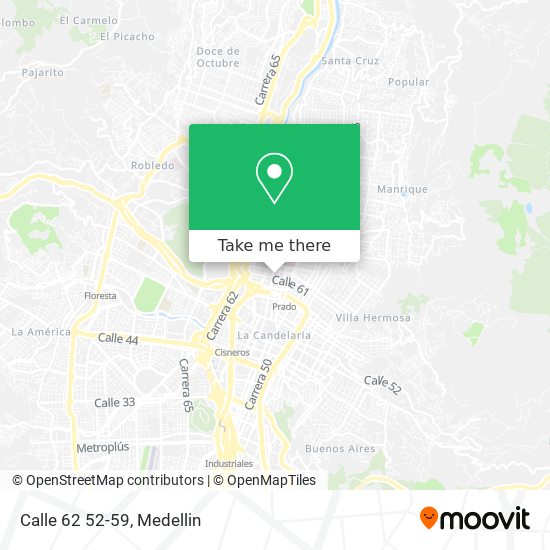 Mapa de Calle 62 52-59