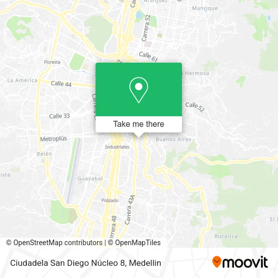 Ciudadela San Diego Núcleo 8 map