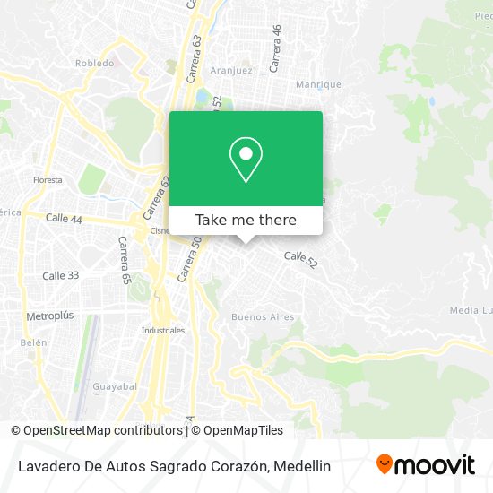 Lavadero De Autos Sagrado Corazón map
