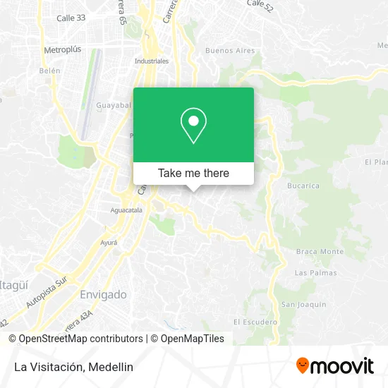 La Visitación map