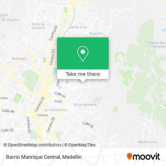 Barrio Manrique Central map