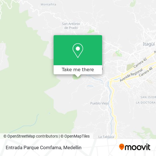 Mapa de Entrada Parque Comfama