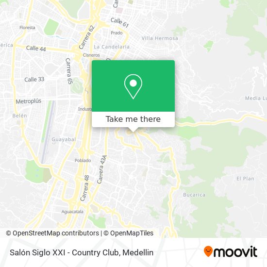 Mapa de Salón Siglo XXI - Country Club