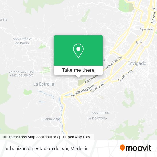 urbanizacion estacion del sur map