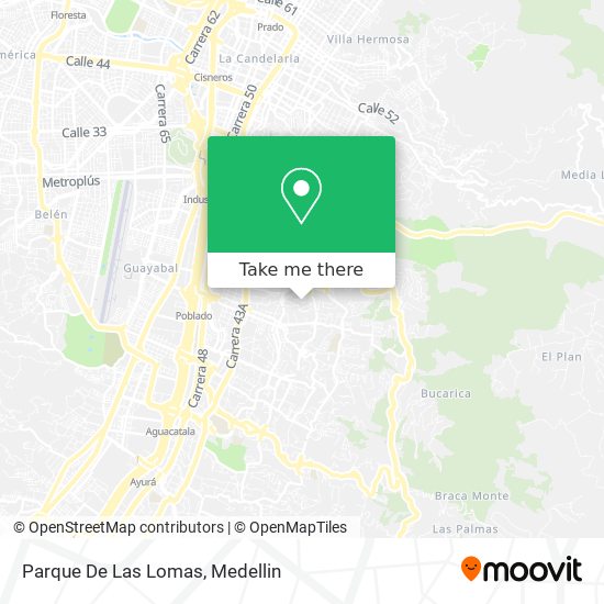 Parque De Las Lomas map