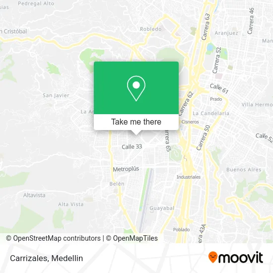 Carrizales map