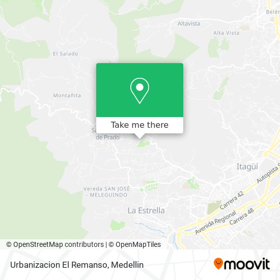 Mapa de Urbanizacion El Remanso