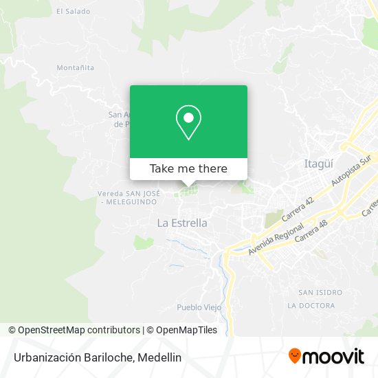 Urbanización Bariloche map
