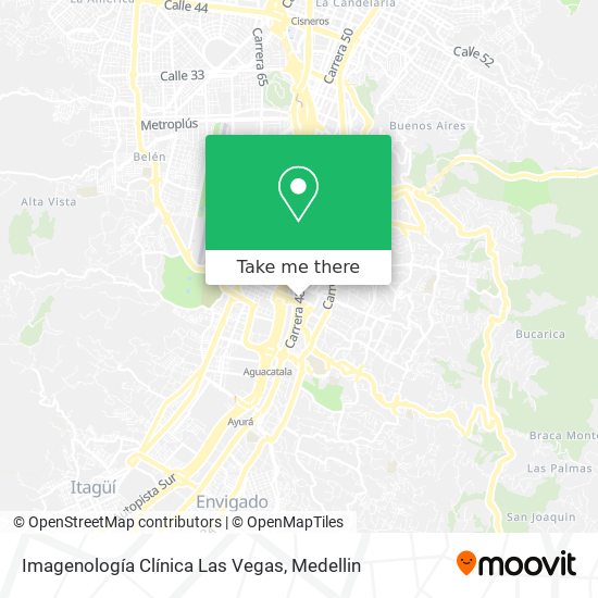 Imagenología Clínica Las Vegas map