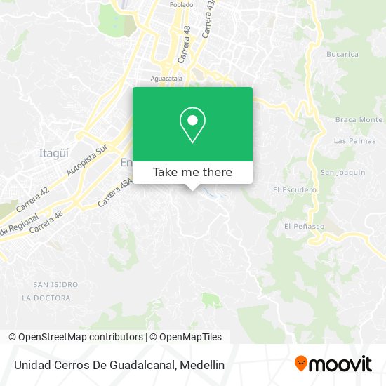 Unidad Cerros De Guadalcanal map