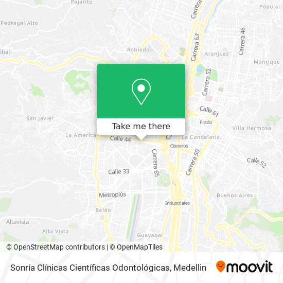 Sonría Clínicas Científicas Odontológicas map