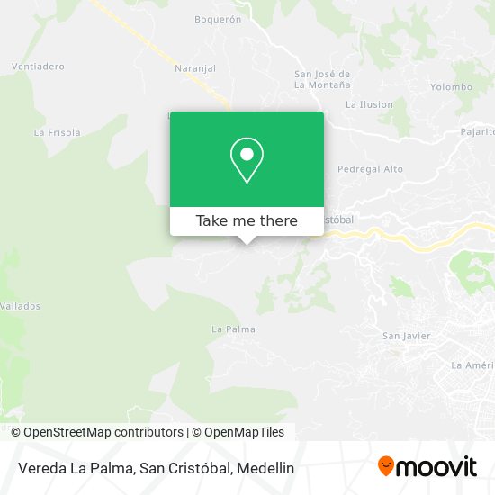 Vereda La Palma, San Cristóbal map