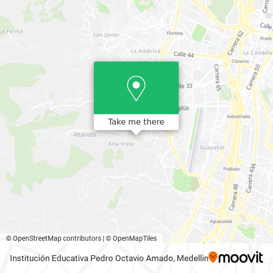 Mapa de Institución Educativa Pedro Octavio Amado