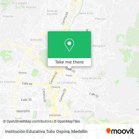 Institución Educativa  Tulio Ospina map