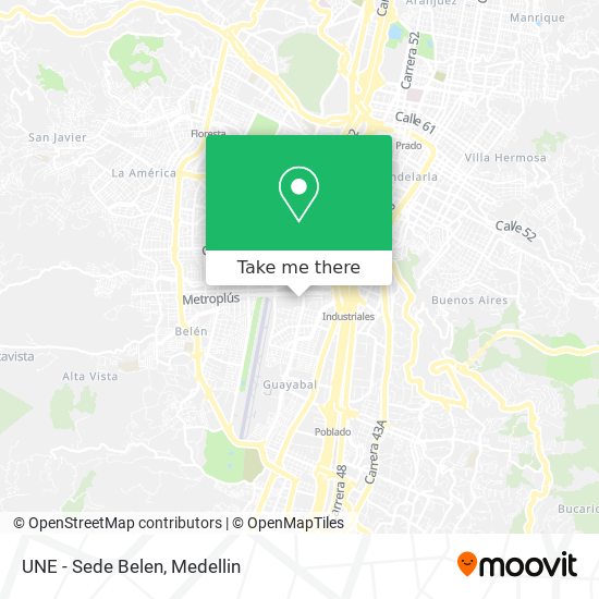 Mapa de UNE - Sede Belen