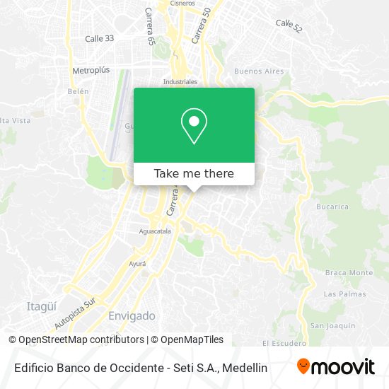 Mapa de Edificio Banco de Occidente - Seti S.A.