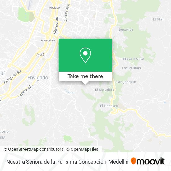 Mapa de Nuestra Señora de la Purísima Concepción