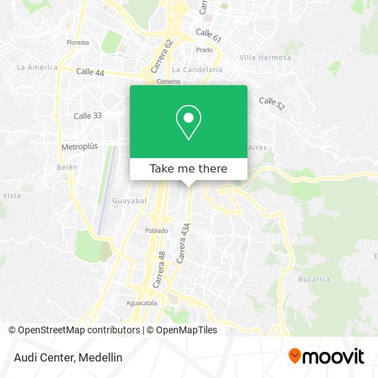 Mapa de Audi Center