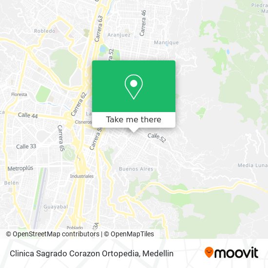 Clinica Sagrado Corazon Ortopedia map