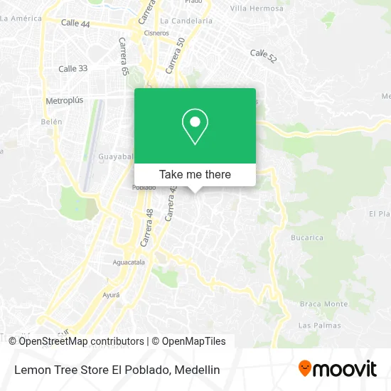 Lemon Tree Store El Poblado map