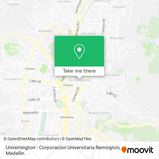 Uniremington - Corporación Universitaria Remington map