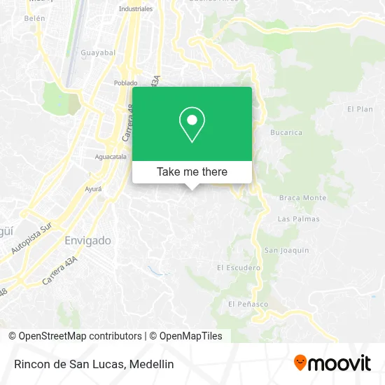 Rincon de San Lucas map