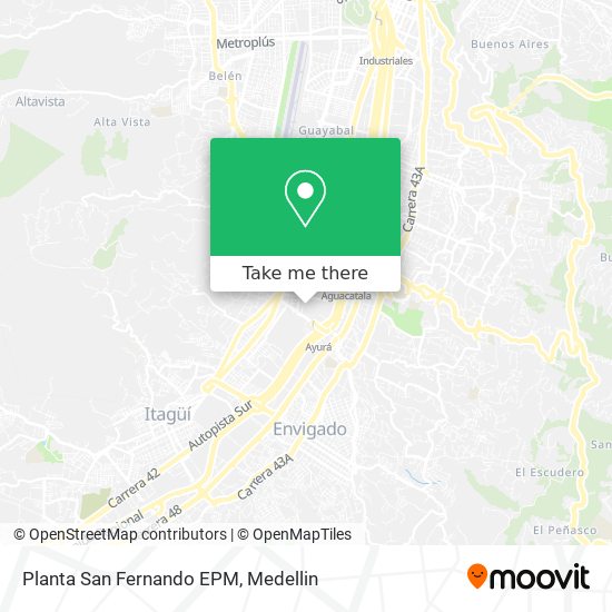 Mapa de Planta San Fernando EPM