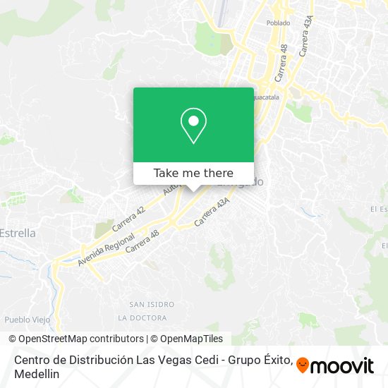 Centro de Distribución Las Vegas Cedi - Grupo Éxito map