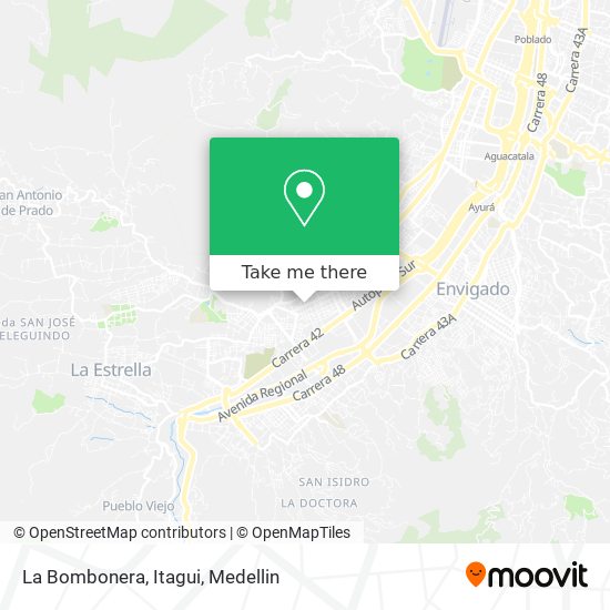 La Bombonera, Itagui map