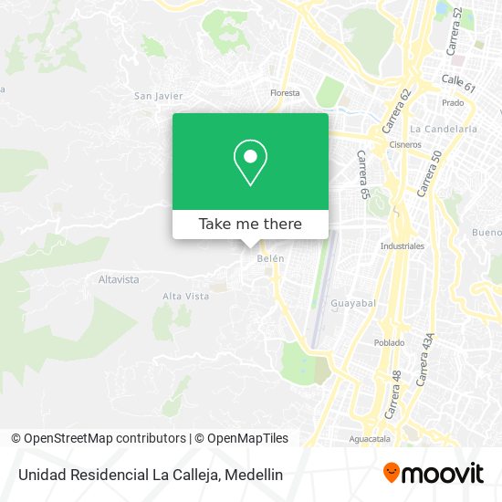 Mapa de Unidad Residencial La Calleja