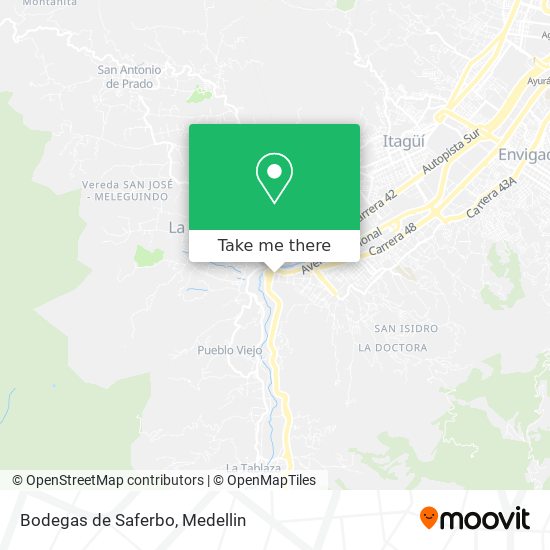 Bodegas de Saferbo map