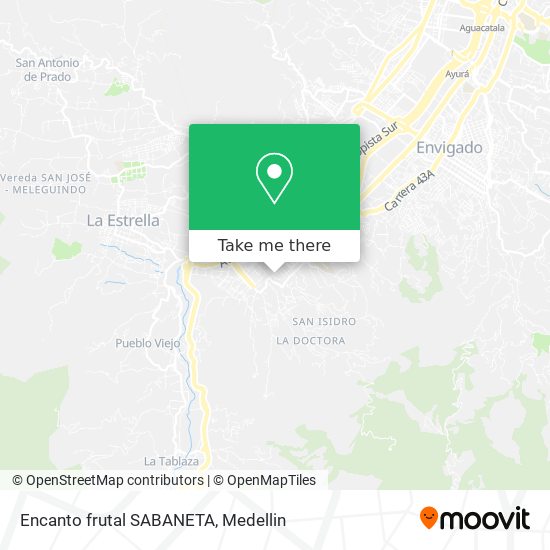 Encanto frutal SABANETA map