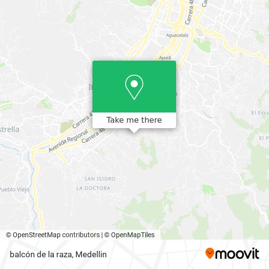 Mapa de balcón de la raza