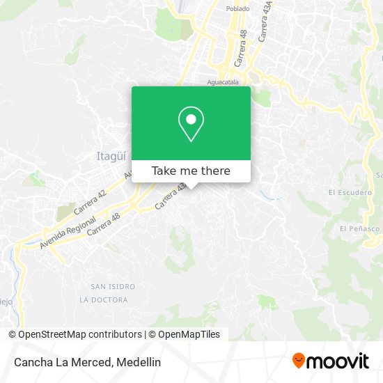 Cancha La Merced map